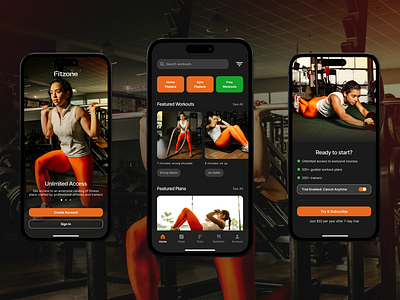 Fitzone - Personal Trainer figma personaltrainer ui