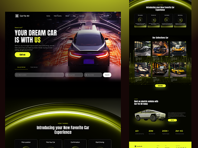 Day 07/30 A website for renting, selling, buying cars - Future 30 days challenge 3d animation branding car design figma graphic design interactive rent ui ux uxui vector web webdesign