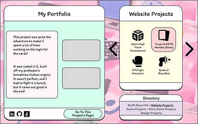 Cutesy Portfolio Attempt 2 - Yavuz adorable capsules cute light pastel pink portfolio stylish ui website