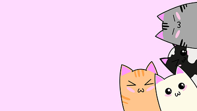 Kawaii Kittens kawaii kittens pink wallpaper