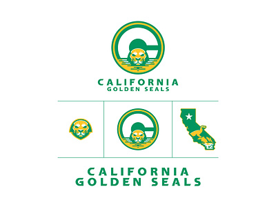 California Golden Seals california hockey logo seal sports