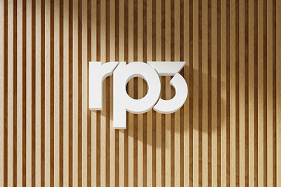 RP3 Logo Wall 3d blender logo office render wall