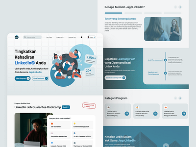 JagoLinkedIn: Home Page homepage minimalist design ui user interface