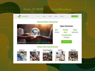 Daily UI #032 - Crowdfunding crowdfunding daily ui day 032 desktop website homepgae metrics mobile app ui ux