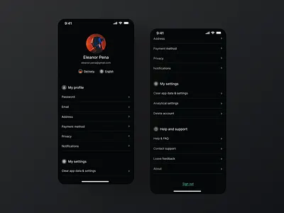 Daily UI 007/ Settings/ Event app app app design careerfoundry daily challenge ui 007 daily ui daily ui 007 daily ui challenge design figma ui ui challenge ux