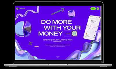 Expand menu of Cash App animation cash app dailyui expand menu figma prototype product design ui