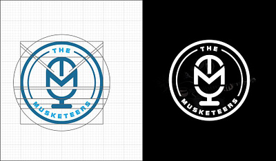 The Musketeers 3d branding design graphic design illus illustration initial logos logo logo design simple logos