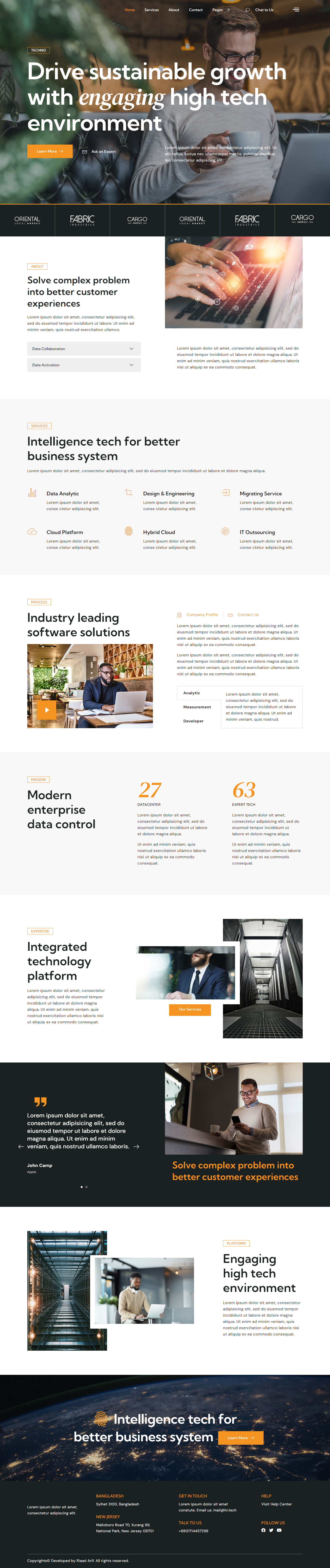 IT Solutions | Creative Agency | Tech Services Website design graphic design landing page ui web design website wordpess