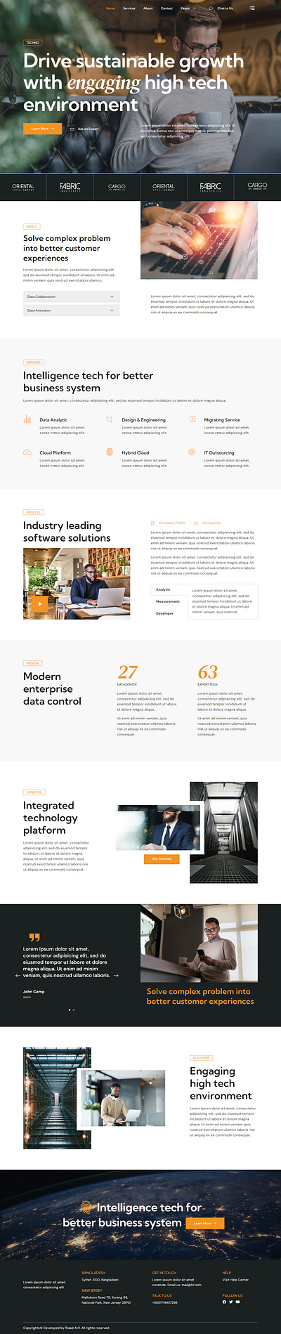 IT Solutions | Creative Agency | Tech Services Website design graphic design landing page ui web design website wordpess