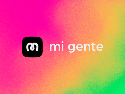 Mi Gente | Logo app app design app logo dating app design font latino latinx logo logotype ui ux