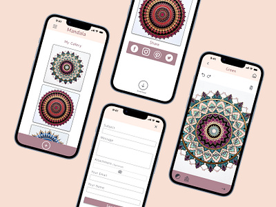 Coursera #1 - Mandala App Case Study app design product design prototyping ui usability study user research uxui wireframing