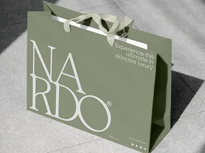 Skincare Products Called NARDO Website UI graphic design logo ui