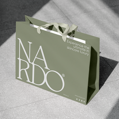 Skincare Products Called NARDO Website UI graphic design logo ui