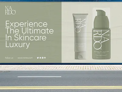 Skincare Products Called NARDO Website UI graphic design logo ui