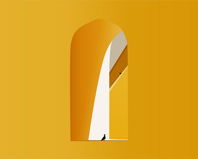 Minimal Yellow illustration minimalism