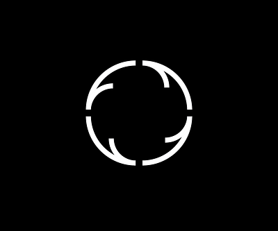 F 'Flywheel' Logo Concept 03 badge black and white branding chicago f f logo icon logo logomark logotype mark monogram movement wheel