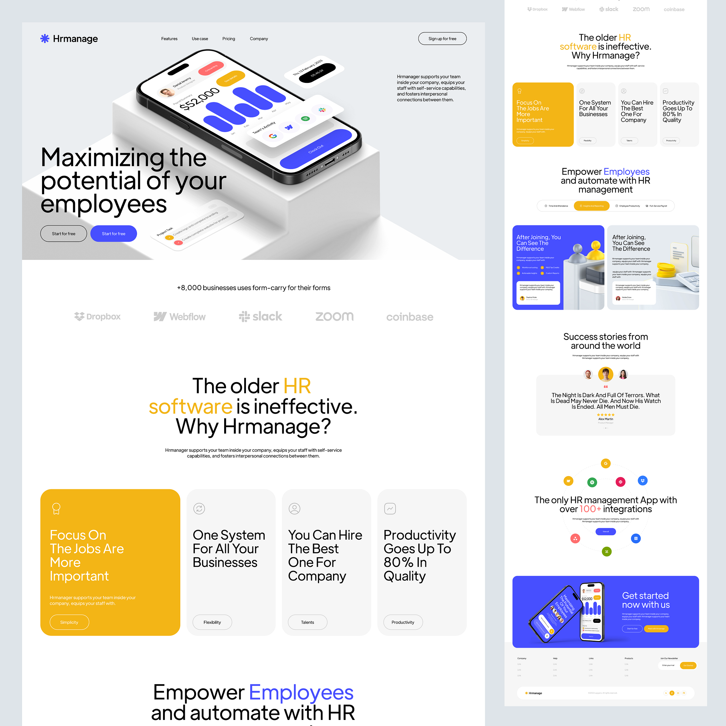 HR Management Software Design by Afshin Nanase on Dribbble