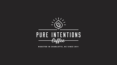 Pure Intentions Coffee branding design graphic design illustration logo vector