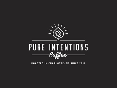 Pure Intentions Coffee branding design graphic design illustration logo vector