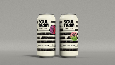 "Soul Train" Sour Beer Labels beer beer label brewery chicago craft beer fruit fruit beer fruit illustration illustration sour beer sticker stickers train