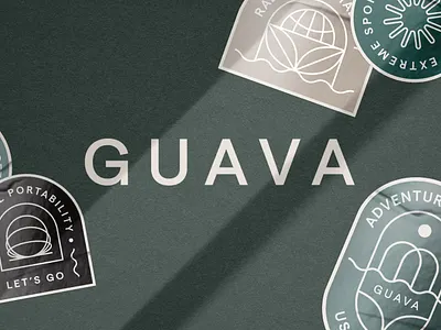 Guava badge branding design graphic design iconography illustration logo sticker typography