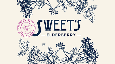 Sweet's Elderberry branding design graphic design logo