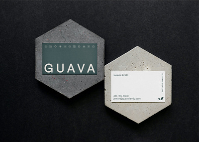 Guava / Business Cards branding business card design graphic design iconography logo mockup stationery typography