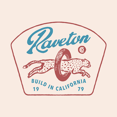 Raveton artwork badge branding design drawing graphic design handdrawn illustration logo logo design tshirt design vector vintage design