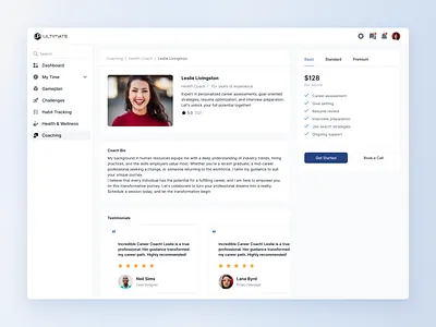 Coaching - Project Management Web App app application coaching design mentoring product design project management ui uiux design ux web app