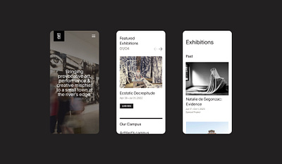 ArtYard / Website Design design ia mobile responsive design typography ui website website design