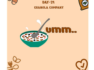 DAILY LOGO CHALLENGE (DAY-21) consistentlogo dailylogochallenge designchallenge goodlogo google granola granolacompanylogo harrisroberts illustration intern logo logodesign microsoft minimal