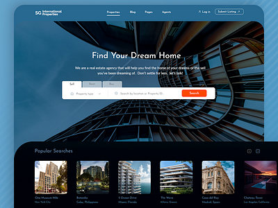 SG International Properties -Landing Page figma landing page