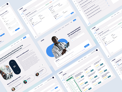 Healthcare CRM app ui ux web