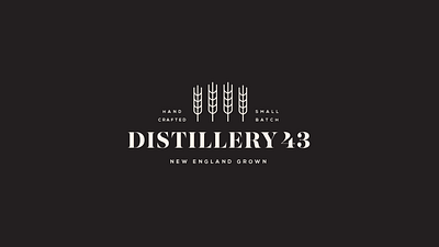 Distillery 43 branding design graphic design illustration logo packaging