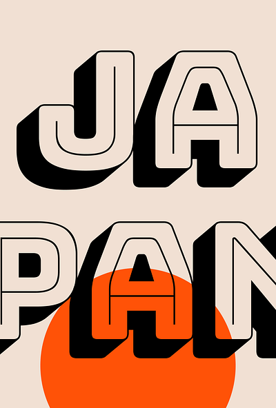 Постер | JAPAN graphic design japan графический дизайн печать плакат постер типографика япония