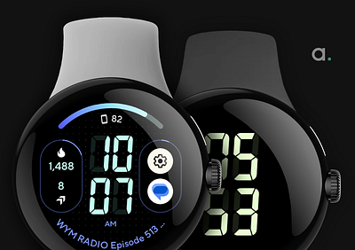 Horizon 9: Wear OS 4 watch face amoled watch faces amoledwatchfaces android wear app design galaxy watch illustration logo pixel watch ui watch face wear os