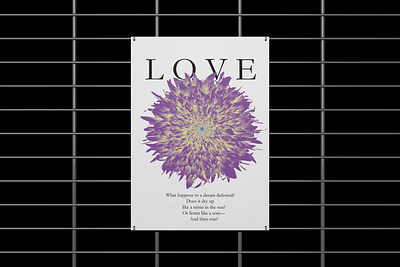Poster effect flower graphic design illustrator love poster