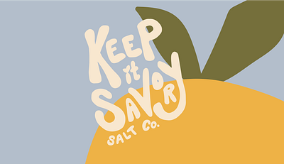 Keep It Savory Salt Co. branding design graphic design handlettering illustration logo logo design vector