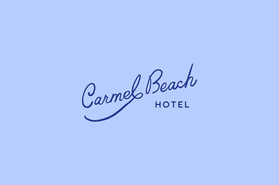 Carmel Beach Hotel branding design hand done type handlettering illustration logo logo design typography