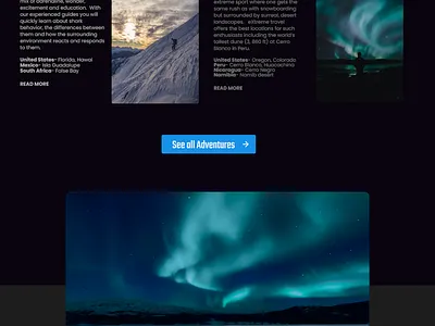 eXtreme travel figma landing page ui ux web design