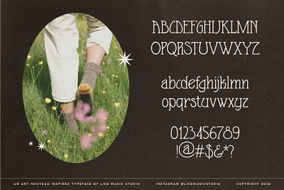 Bloom - Art Nouveau Typeface art nouveau cottagecore feminine font serif typeface typography