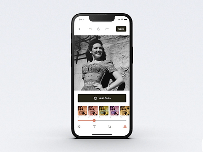 COLORY - Photo Editor App ai ai app ai photo app design application case study clear app design clear design figma interface design ios minimalist mobile design photo app photo editor product design simple design ui design uiux white design