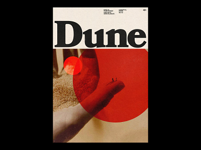 Dune /451 clean design modern poster print simple type typography