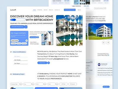Real Estate Landing Page landing page real estate real estate agency real estate agency landing page real estate agency ui design real estate landing page real estate ui design real estate web design real estate website design real estate website ui design ui ui ux website ui design