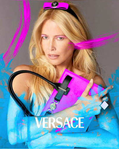 Claudia Schiffer x Versace x Mert Alas | Nomehas Visuals claudia schiffer versace