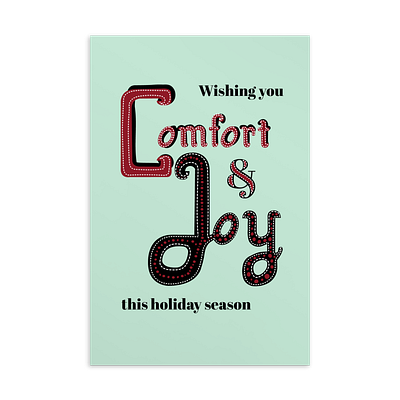 2023 Holiday card graphic design greetingcards handlettering