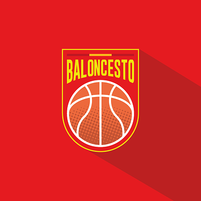 Basketball in different countries. Spain: BALONCESTO. adobe illustrator baloncesto baloncesto espana basketball espana espana basketball illustrator logo shield spain spain basket spain basketball