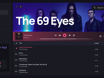 Music Player dailyui music player