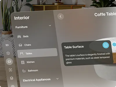 Spatial Design for Home Decor - Apple Vision Pro apple pro design furniture spatial design vision os