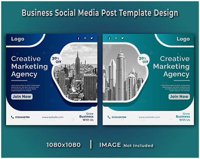 Business Social Media Post Template Design design motion graphics vector